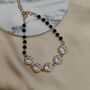 Large Round Zircon Adjustable Beaded Bracelet, thumbnail 3 of 6