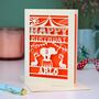 Personalised Papercut Circus Birthday Card, thumbnail 1 of 10
