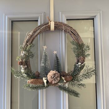 Christmas Wreath With Fir Trees, 3 of 6