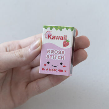 Kawaii Strawberry Mini Cross Stitch Kit, 10 of 10
