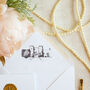 Gold Splendour Wedding Save The Date Cards, thumbnail 3 of 6