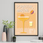 Pornstar Martini Cocktail Print Four Colour Options, thumbnail 5 of 8