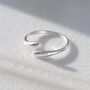 Sterling Silver Adjustable Flow Ring, thumbnail 6 of 8