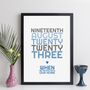 Personalised New Home Date Print With Message, thumbnail 5 of 12