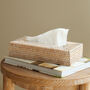 Marbury Shallow Rectangle Rattan Tissue Box Cover, thumbnail 1 of 3