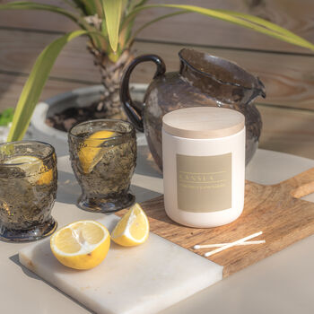Citronella And Lemongrass Outdoor Garden Candle Soy Wax, 2 of 3