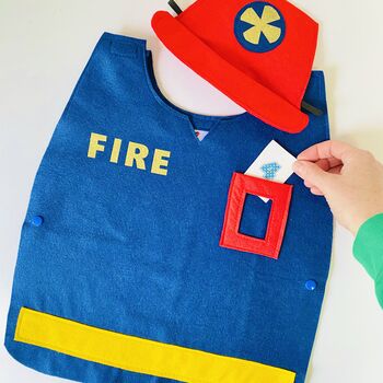 Personalised Role Play Firefighter Fireman Costume, 3 of 11