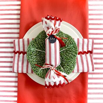 'Candy Cane' Reusable Christmas Cracker And Crown, 3 of 10