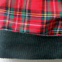 Reversible Baby Kids Red Tartan Cord Trousers, thumbnail 7 of 7