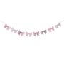 Rose Pink Bow Garland 3m, thumbnail 2 of 3