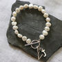 Freshwater Pearl Bracelet With Initial, thumbnail 4 of 4