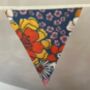 Printed Bunting Flags Floral Stripe Gingham 3m, thumbnail 3 of 9