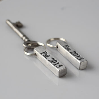 Steel 11th Anniversary Key Ring Gift, 3 of 11