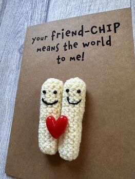 Chips Crochet Birthday Thank You Card Handmade, 7 of 12