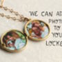 Golden Star Locket Necklace With Personalised Photos, thumbnail 2 of 9