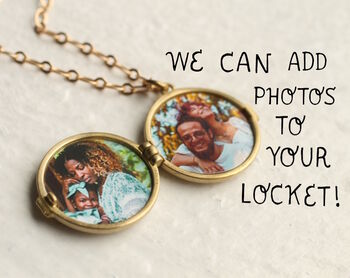 Golden Star Locket Necklace With Personalised Photos, 2 of 9