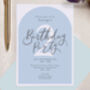 Personalised A6 Blue Age Birthday Party Invitation, thumbnail 3 of 3