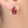 Poppy Stud Earrings – Sterling Silver With Real Flowers, thumbnail 1 of 10