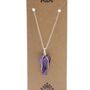 Gemstone Guardian Angel Pendant Amethyst, thumbnail 2 of 7