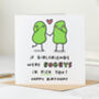 'If Girlfriends Were Bogeys' Birthday Card, thumbnail 1 of 2