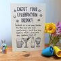 Joke 'Celebration Drink' Birthday Card, thumbnail 1 of 4