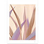 Beige And Lavender Abstract Leaf Art Print, thumbnail 4 of 9