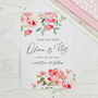 Romantic Floral Personalised Save The Date Card, thumbnail 1 of 3