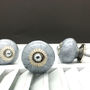 Blue Or Grey Metallic Paint Contrast Cupboard Knobs, thumbnail 4 of 4