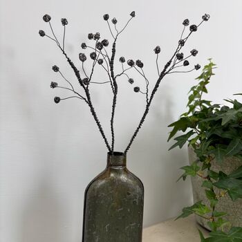 Three Handmade Wire Gypsophila Stems, 2 of 9