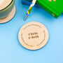 Personalised Custom Message Round Coaster, thumbnail 1 of 3