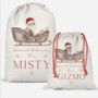 Personalised Cat Christmas Sack, thumbnail 2 of 3