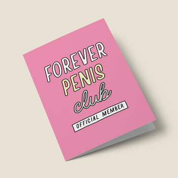 'Forever Penis Club Official Member' Engagement Card, 3 of 4