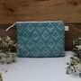 Handwoven Clutch Bag Geometric Diamond Design, thumbnail 6 of 9