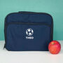 Kids Personalised Football Lunch Box, thumbnail 2 of 7