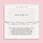 You Did It Silver Plated Star Bracelet, thumbnail 1 of 6