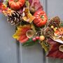 Autumn Winter Halloween Pumpkin Wreath, thumbnail 3 of 4