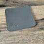 Personalised Stamped Leather Coaster, Grey, thumbnail 12 of 12