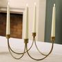 Gold Wave Four Section Candle Holder, thumbnail 1 of 6