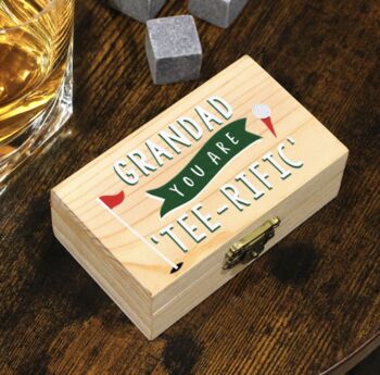 Personalised Golf Design Whisky Stones, 3 of 4