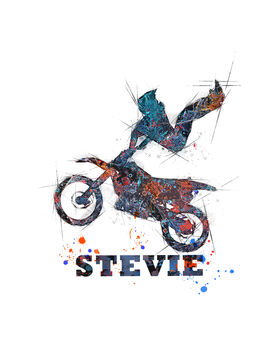 Personalised Motocross Rider Poster, 2 of 5