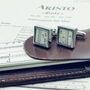 Slide Rule Sterling Silver Cufflinks, thumbnail 3 of 8