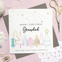 Personalised Grandparent Foiled Christmas Card Pink, thumbnail 2 of 4