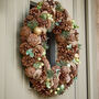 Festive Follies Deluxe Pinecone Christmas Wreath, thumbnail 3 of 6