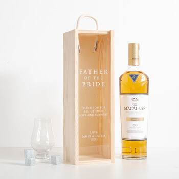 Personalised Father Of The Bride / Groom Bottle Gift Box, 5 of 6