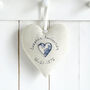 Personalised Pearl 30th Wedding Anniversary Heart Gift, thumbnail 6 of 11