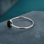 Sterling Silver Black Onyx Oval Ring In Sterling Silver, thumbnail 5 of 12