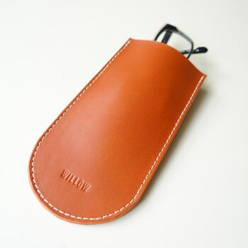 Personalised Handmade Leather Glass Case, 5 of 7