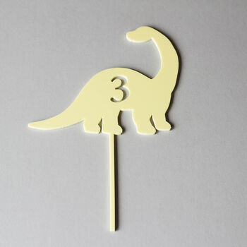 Personalised Age Dinosaur Cake Topper, 4 of 5