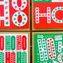 Pack Of Four Christmas Cards Ho Ho Ho, thumbnail 7 of 7