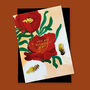 Floral Anniversary Day Card 'Blooming Lovely', thumbnail 4 of 6